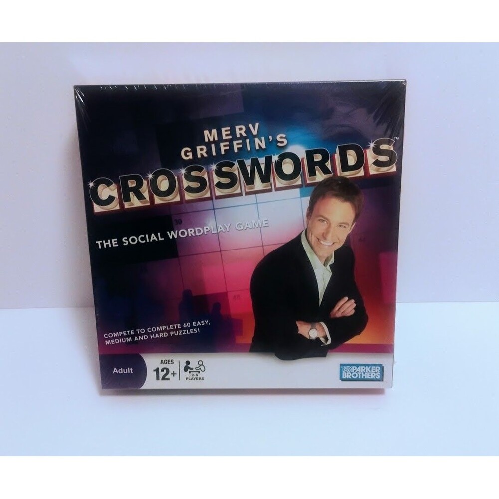 PARKER BROTHERS MERV GRIFFIN’S CROSSWORDS SOCIAL WORDPLAY GAME NEW SEALED
